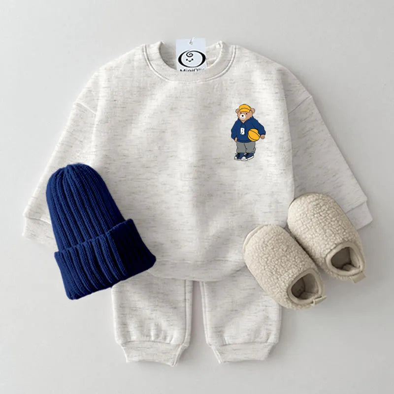 Basketball Bear Sweatsuit Set